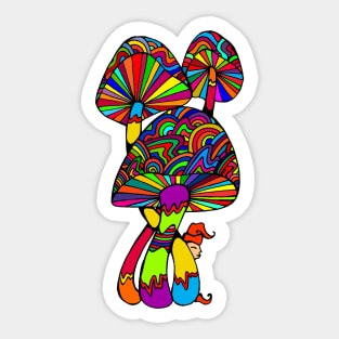 Shrooms & Gnome Sticker